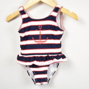 Nautical theme swimsuit 2T